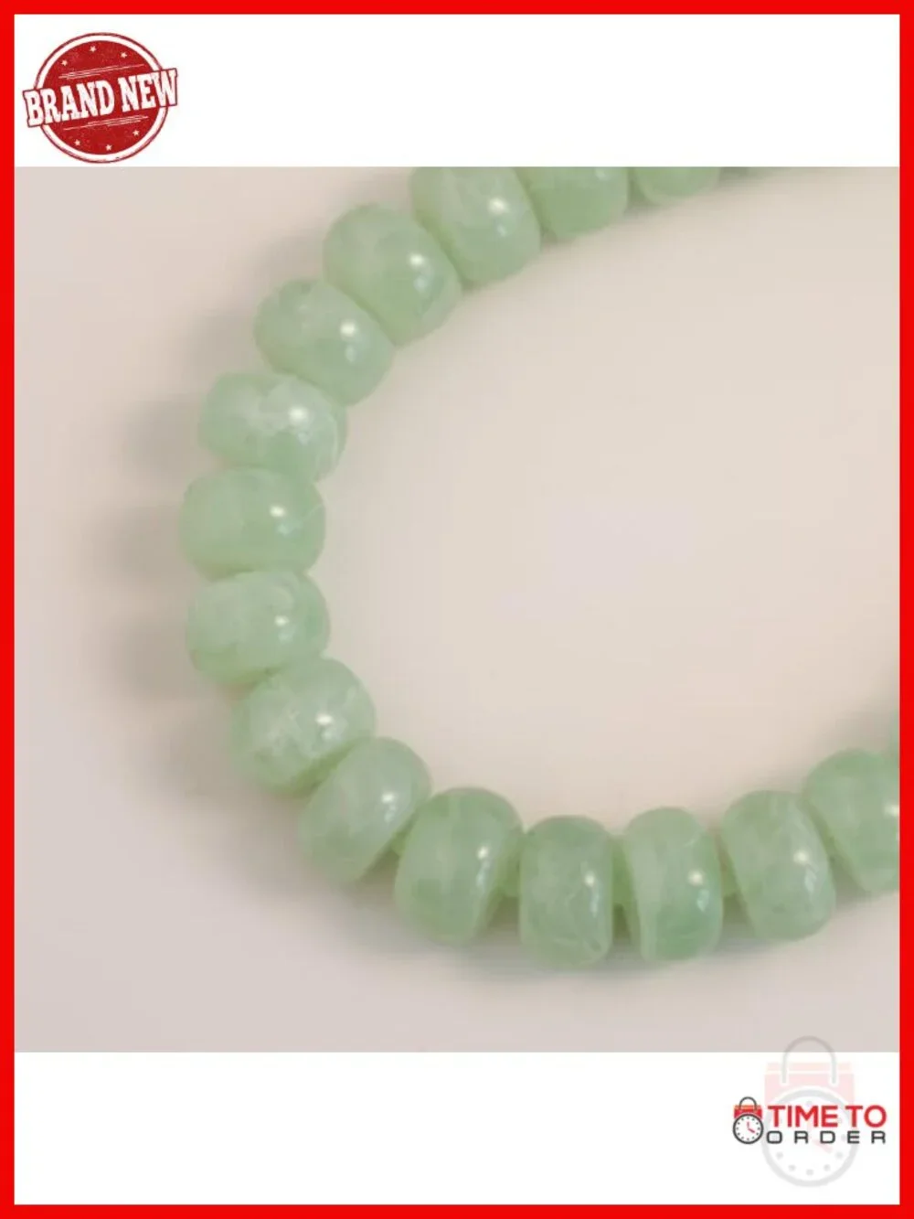 Oversized Resin Beaded Chunky Choker Necklace with 18K Gold Plated Extender
